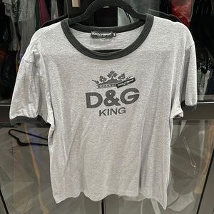 DOLCE GABBANA MEN’S T SHIRT GREY SIZE 48